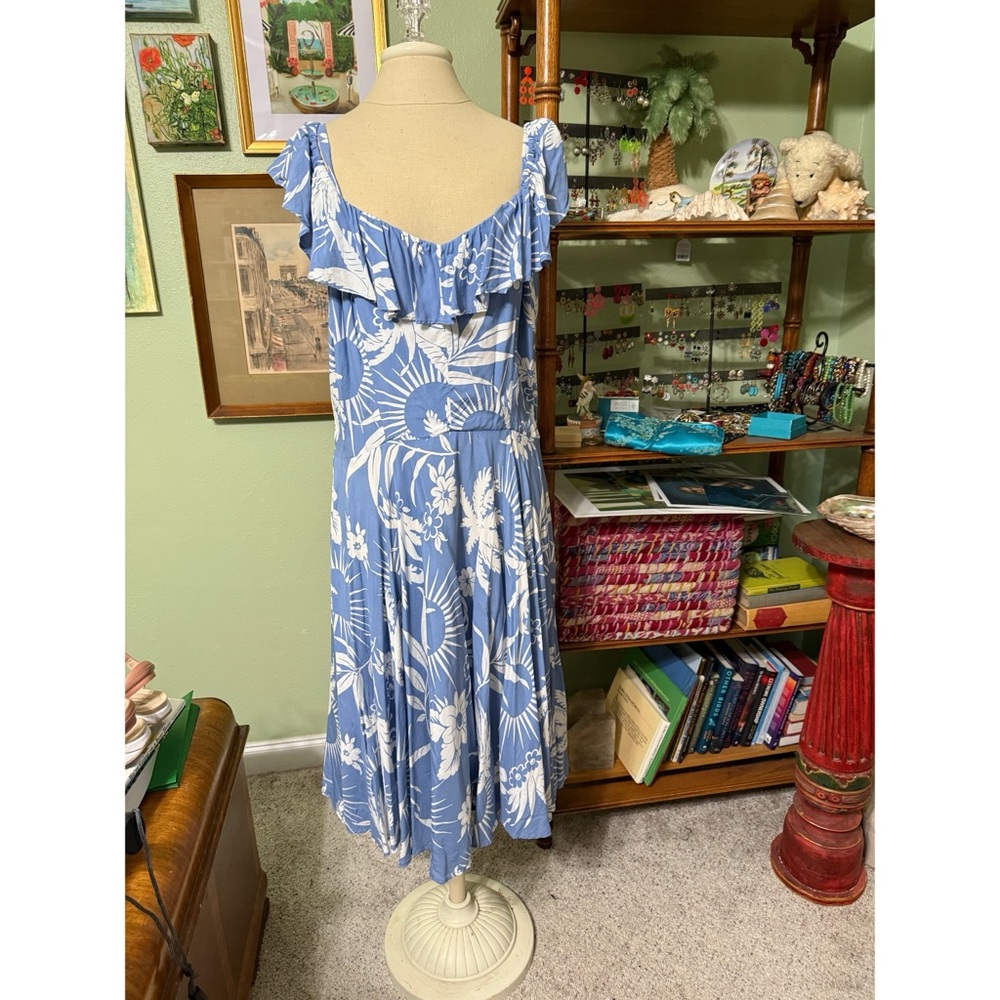 Trashy Diva Blue and White Dress